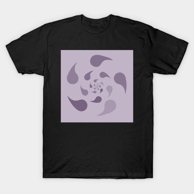 Purple Drop Swirl T-Shirt by Blackmoonrose13